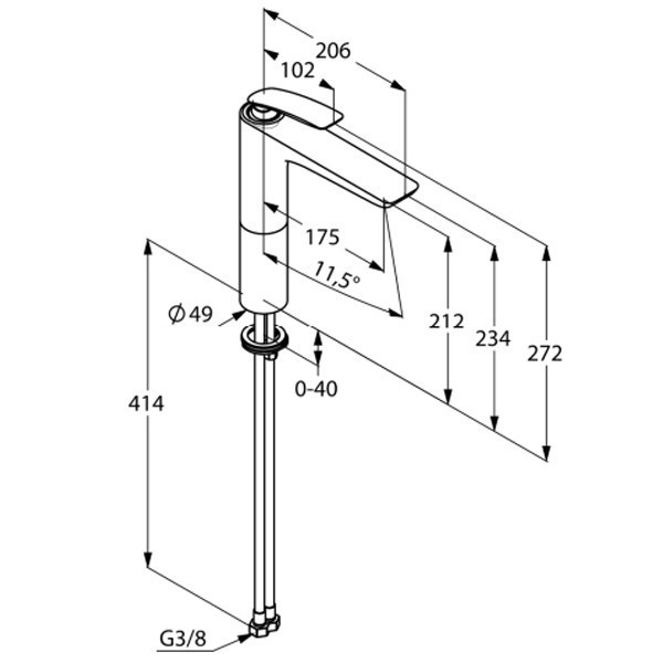 Смеситель для раковины Kludi Balance 522969175