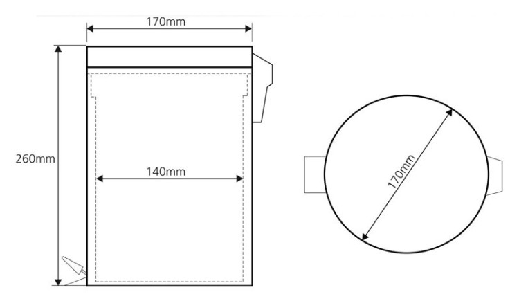 Ведро для мусора Bemeta Hotel 104315022