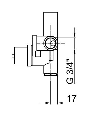 Внутренняя часть для встраиваемого смесителя Webert Elio/Living AC0928