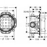 Скрытая часть для смесителя Hansgrohe Ibox Universal 01800180