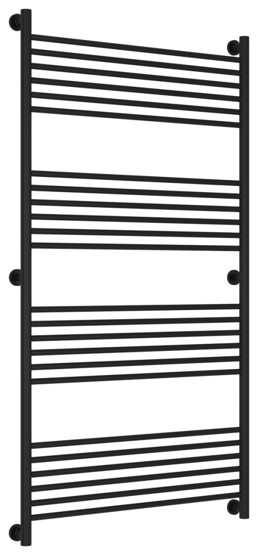 Полотенцесушитель водяной Сунержа Богема+ прямая 1500х800 Матовый чёрный