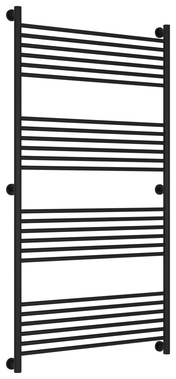 Полотенцесушитель водяной Сунержа Богема+ прямая 1500х800 Матовый чёрный