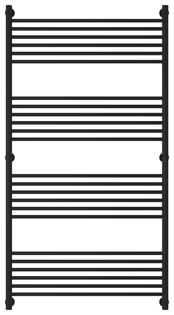 Полотенцесушитель водяной Сунержа Богема+ прямая 1500х800 Матовый чёрный