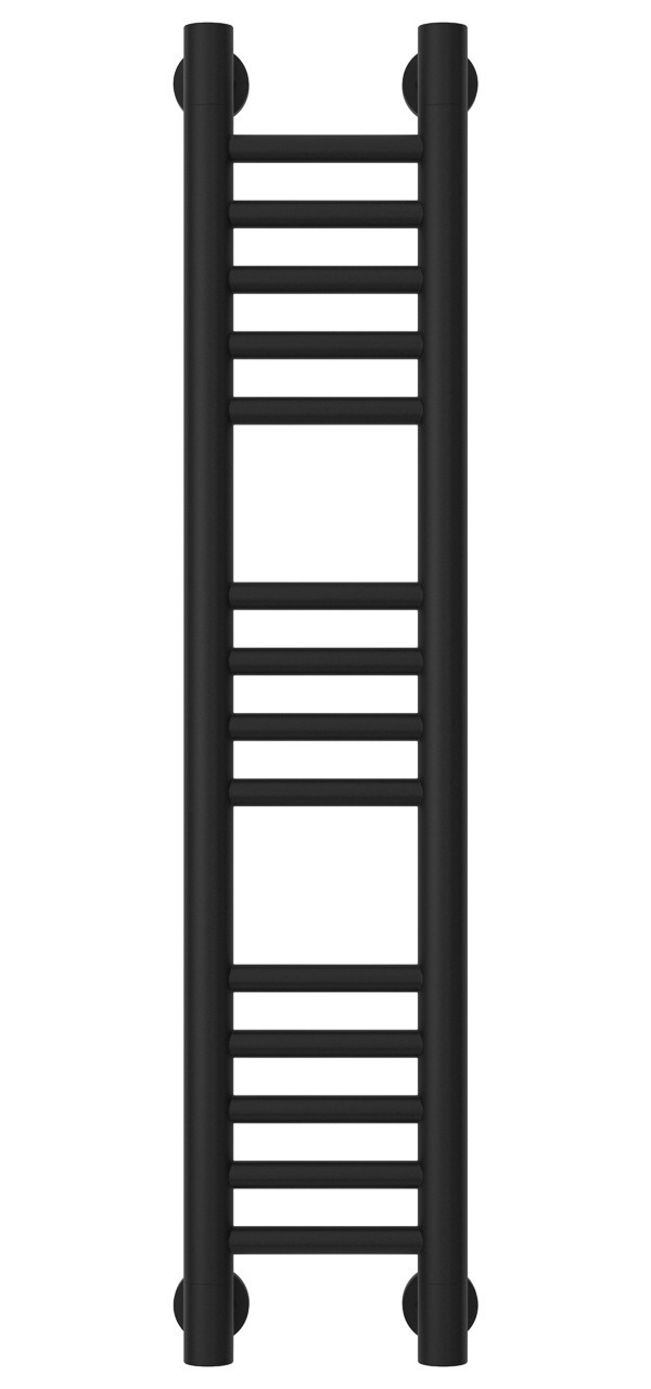 Полотенцесушитель водяной Сунержа Богема+ прямая 800х150 Матовый чёрный