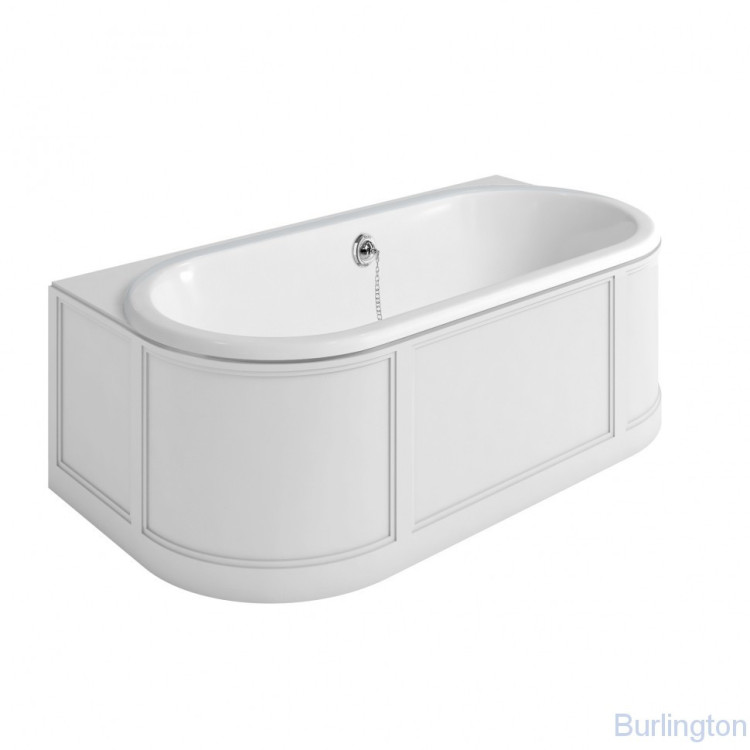 Ванна пристенная London с облицовкой, цвет Белый