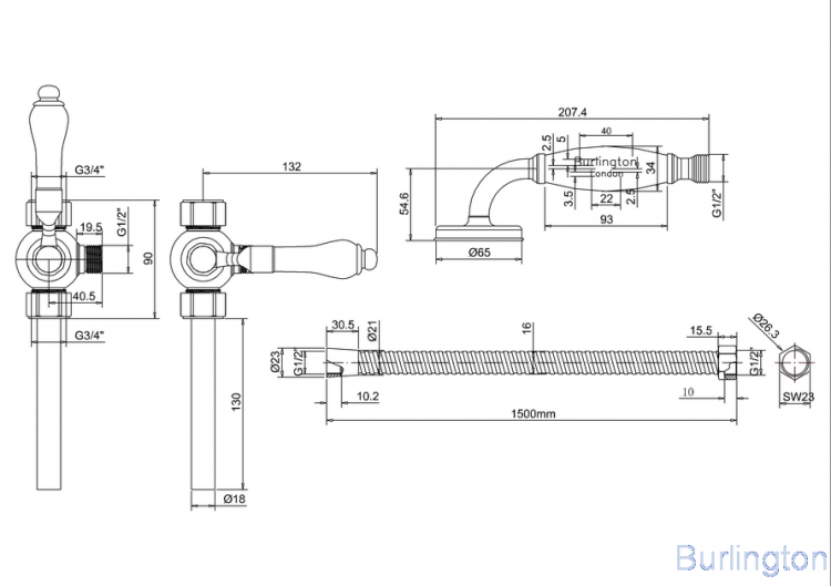 Дивертер с ручным душем [V27]