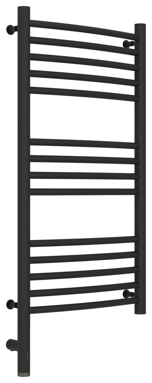 Полотенцесушитель электрический Сунержа Богема 3.0 выгнутая 800х400 МЭМ левый Тёмный титан муар