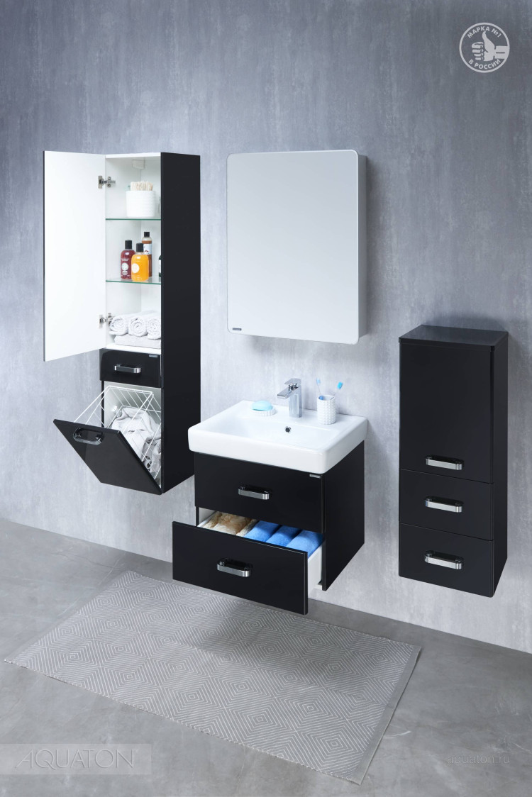 Зеркальный шкаф Aquaton Америна 60 правый белый 1A135302AM01R