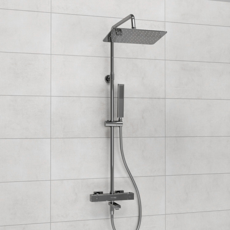 WasserKRAFT A199.069.103.087.CH Thermo Душевой комплект с термостатическим смесителем