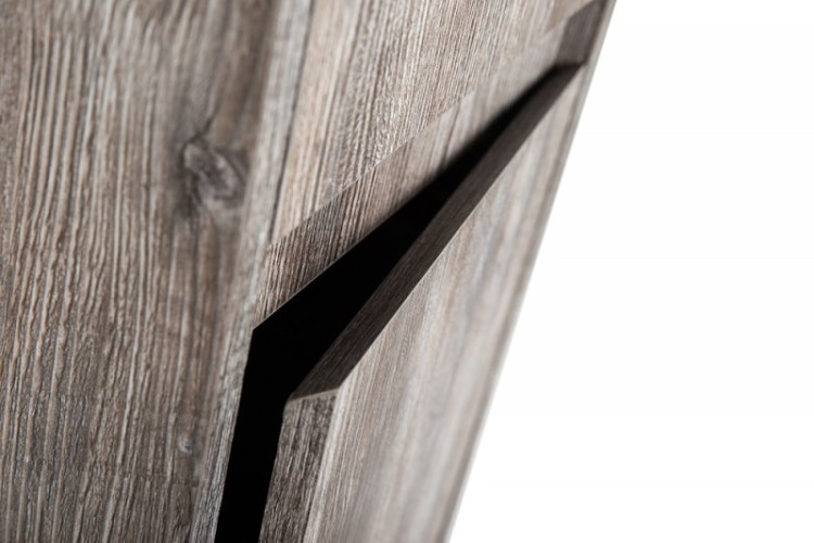 Шкаф подвесной с двумя распашными дверцами с доводчиками, с двумя полками, левосторонний, 330x300x1600 BelBagno KRAFT-1600-2A-SC-PP-L