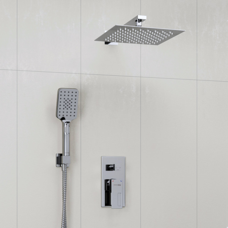 WasserKRAFT A16590 Встраиваемый комплект для душа с верхней душевой насадкой и лейкой