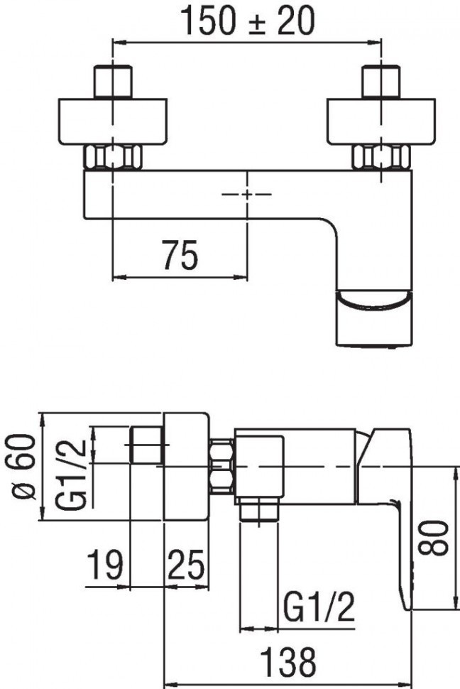 Смеситель для душа Nobili New Road RD00130CR