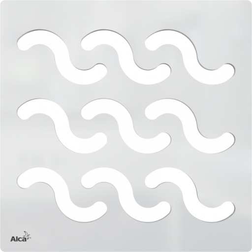 Дизайновая решетка 102×102 мм нержавеющая сталь Alcadrain MPV002