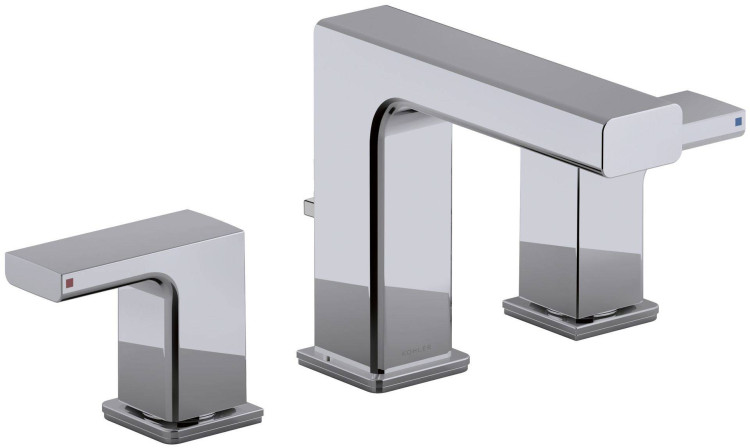 Смеситель для раковины на три отверстия Jacob Delafon STRAYT E37331-CP