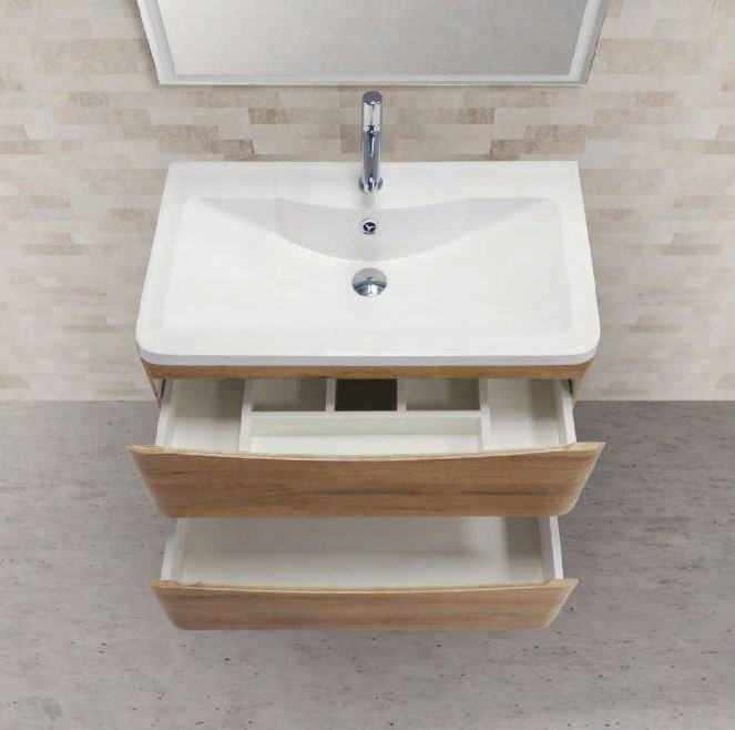 База под раковину подвесная с двумя выкатными ящиками BelBagno ACQUA-800-2C-SO-RR