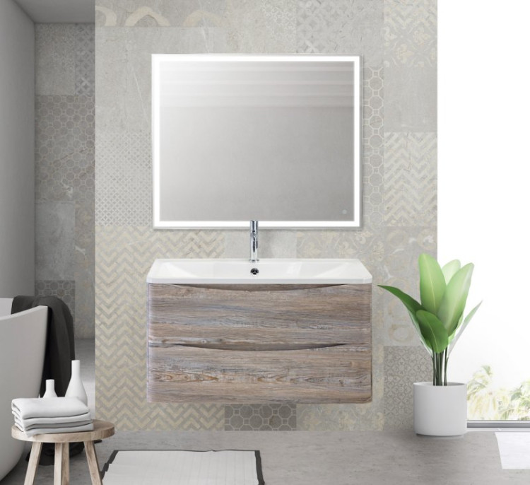 База под раковину подвесная с двумя выкатными ящиками BelBagno ACQUA-800-2C-SO-RR