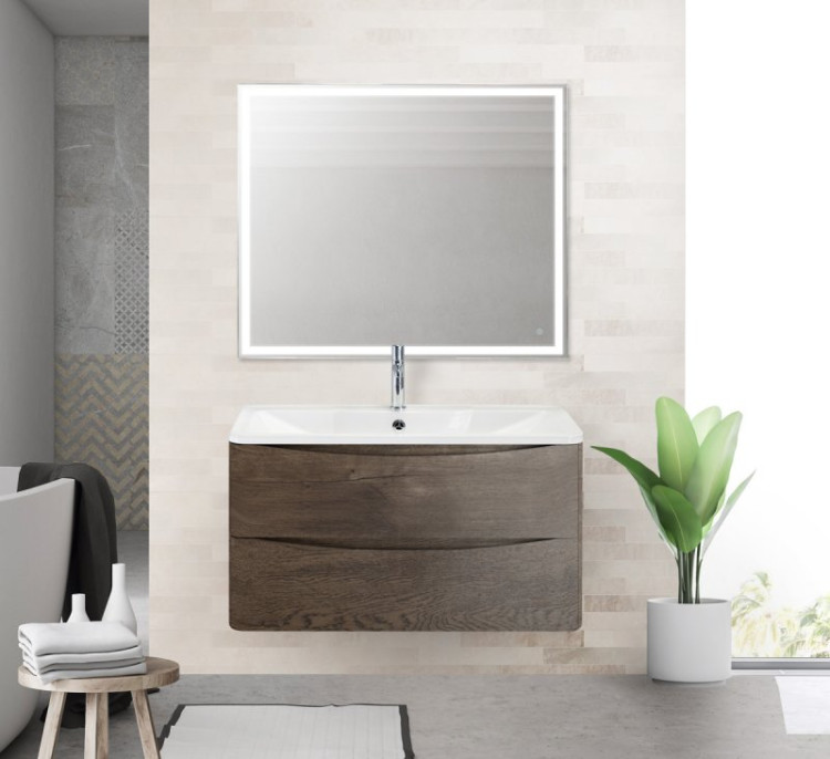 База под раковину подвесная с двумя выкатными ящиками BelBagno ACQUA-800-2C-SO-RR