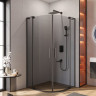 Душевой уголок SLIDER R-2 Cezares SLIDER-R-2-80/90-GRIGIO-NERO