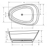 Ванна из искусственного камня Riho Toledo 160х110