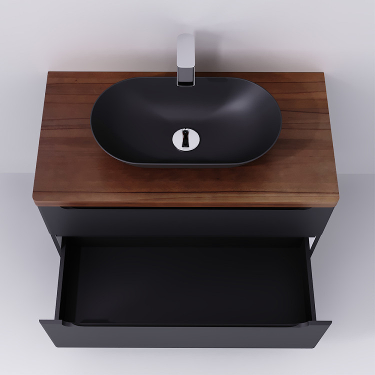 Тумба Wood 100, серая