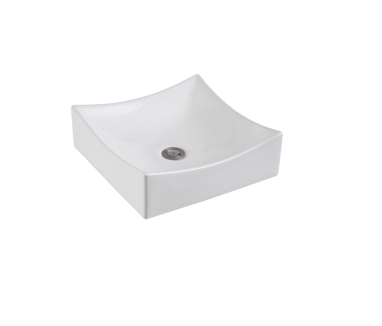 Раковина накладная для установки на столешницу Aquatek AQ5516-00, 400*400*130 мм