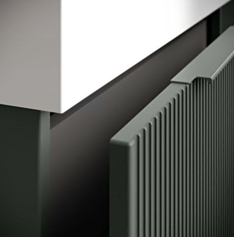 Тумба подвесная под раковину с выдвижным ящиком и внутренним ящиком Cezares 55442