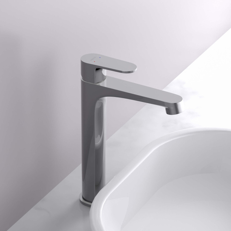 Смеситель для раковины 240, без донного клапана Aquatek AQ1204CR ОБЕРОН