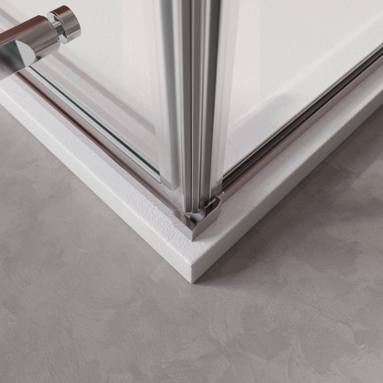 Душевой уголок LINER-A-1 Cezares LINER-A-1-90-C-NERO-L