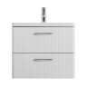 База под раковину подвесная с двумя выкатными ящиками 606x423x500 BelBagno DUE-600-2C-SO-BL-P