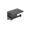 Бумагодержатель с полкой Aquatek матовый черный AQ4939MB Европа