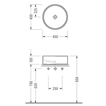 Раковина-чаша Serel 45 2052