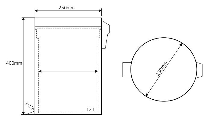 Ведро для мусора Bemeta Hotel 104315032