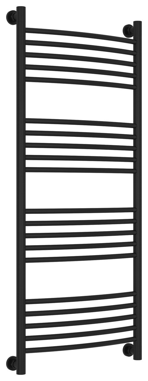 Полотенцесушитель водяной Сунержа Богема+ выгнутая 1200х500 Матовый чёрный