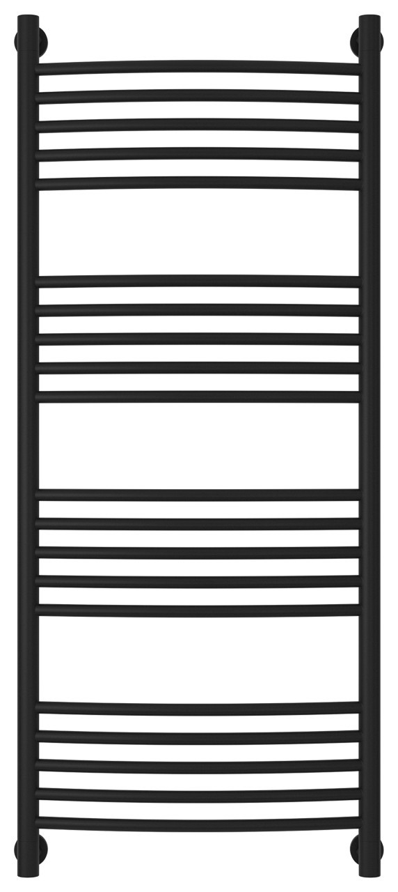 Полотенцесушитель водяной Сунержа Богема+ выгнутая 1200х500 Матовый чёрный