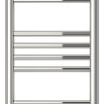 Полотенцесушитель водяной Сунержа Богема+ прямая 800х300 Без покрытия