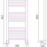 Полотенцесушитель водяной Сунержа Богема+ прямая 800х300 Без покрытия
