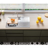 Мойка ELEGANT 30 SAT 90 FI 810X510 в комплекте с сифоном 1130551,