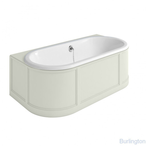 Ванна пристенная London с облицовкой, цвет Песочный