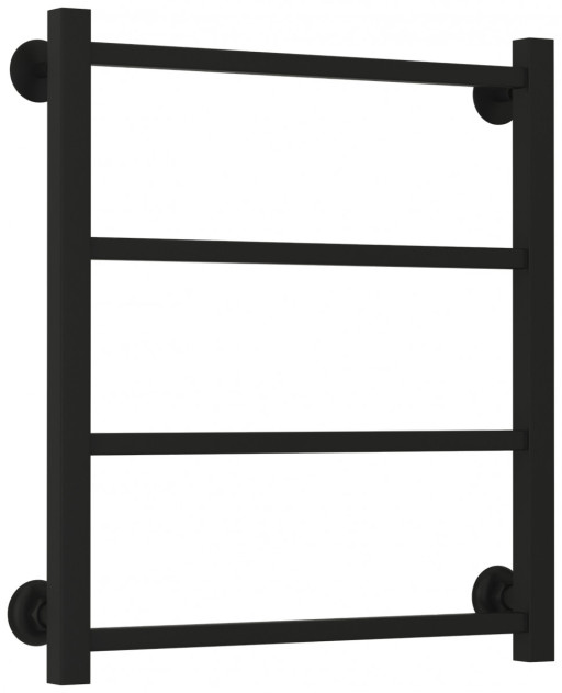 Полотенцесушитель водяной Стилье Версия-КН 600х500 (4) П 20х20 Матовый чёрный