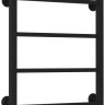 Полотенцесушитель водяной Стилье Версия-КН 600х500 (4) П 20х20 Матовый чёрный