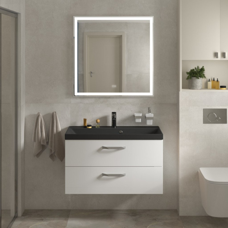 База под раковину подвесная с двумя выкатными ящиками BelBagno AURORA-900-2C-SO-RT