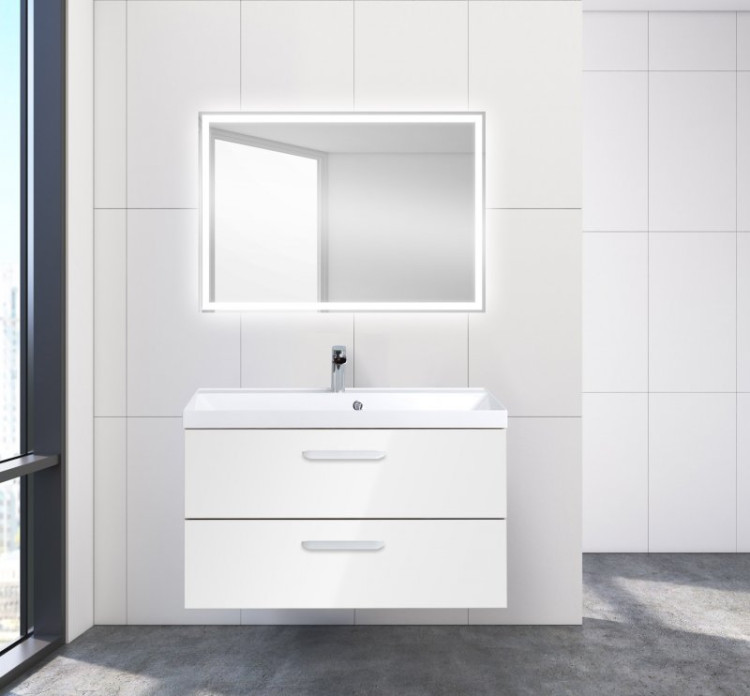 База под раковину подвесная с двумя выкатными ящиками BelBagno AURORA-900-2C-SO-RT