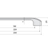 База под раковину подвесная с двумя выкатными ящиками BelBagno AURORA-900-2C-SO-RT
