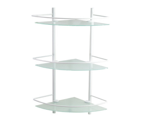 WasserKRAFT K-3133WHITE Полка стеклянная тройная