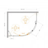 Душевой уголок MOLVENO-RH-1 Cezares MOLVENO-RH-1-120/100-P-Cr