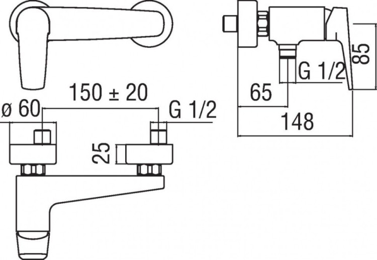 Смеситель для душа Nobili Nobi NB84130CR