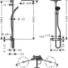 Душевая система Hansgrohe Raindance Select S 27114000 с термостатом