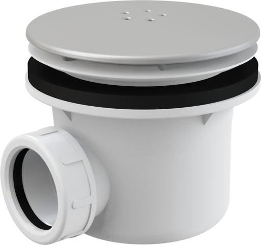 Сифон для душевого поддона, металл LUX Alcadrain A49K MAT