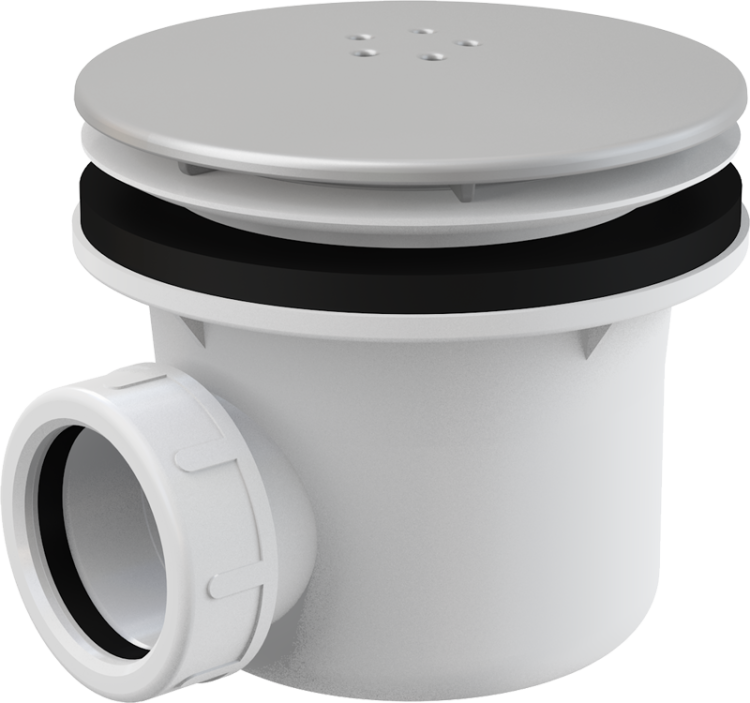 Сифон для душевого поддона, металл LUX Alcadrain A49K MAT