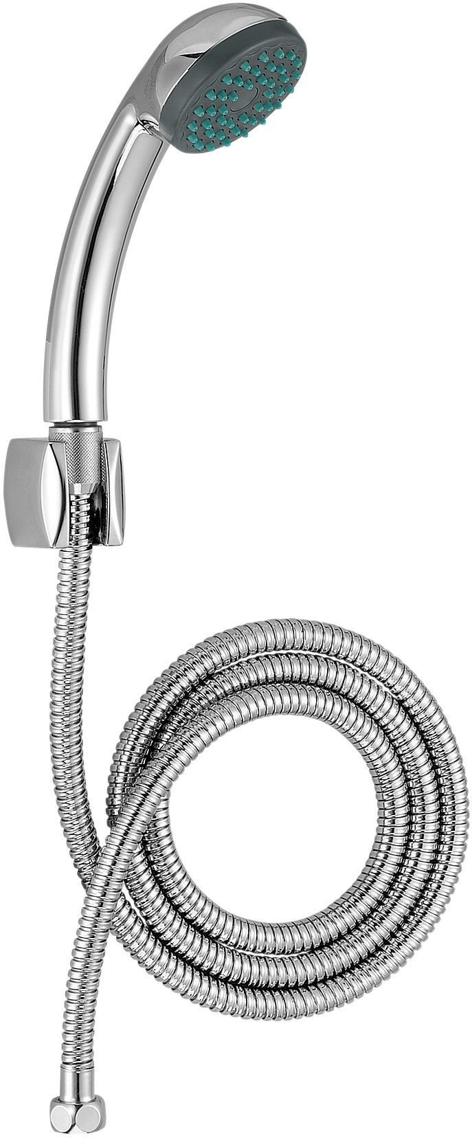 Душевой комплект с держателем, шлангом и однорежимным ручным душем Jacob Delafon ECO E14321-CP